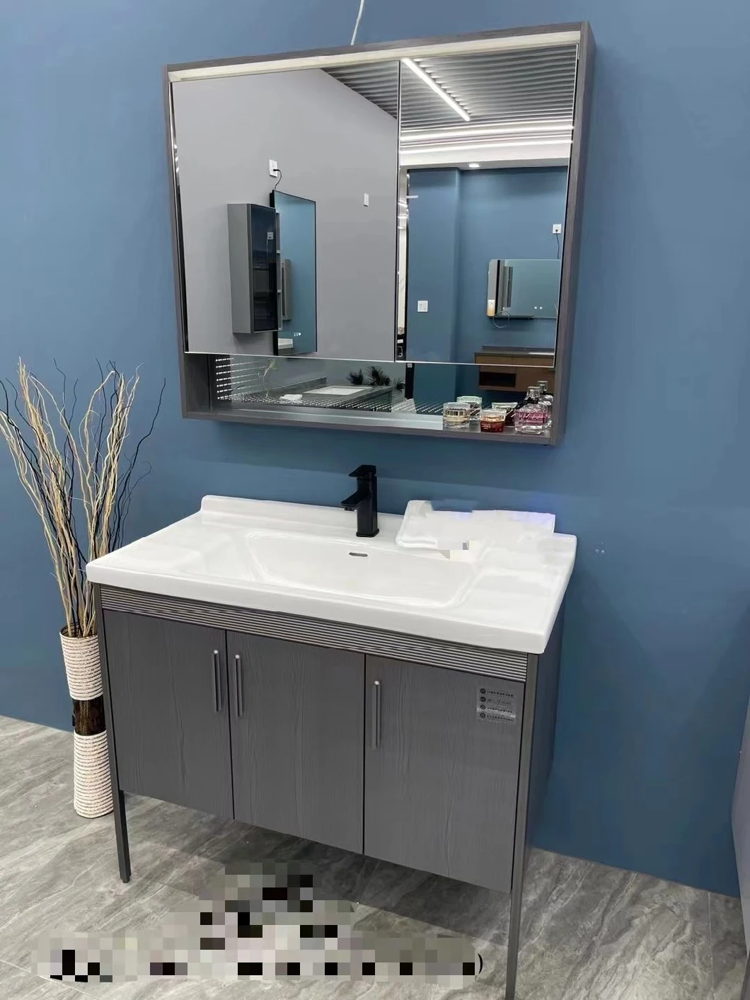 Modern Floor Standing MDF Wholesale Bathroom Vanity Cabinet