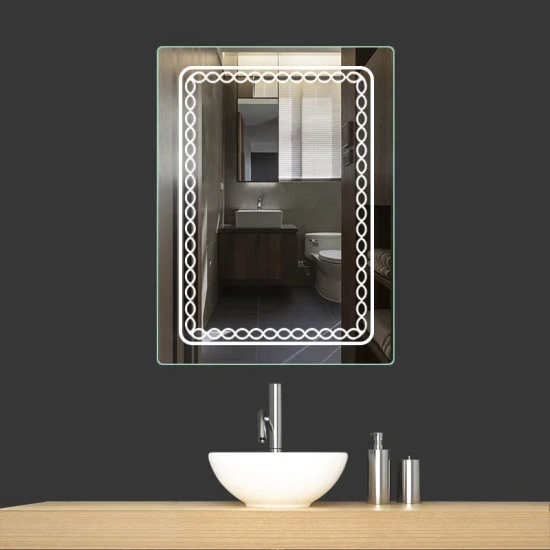 Jinghu désembuage LED écran tactile Bluetooth miroir salle de bain miroir