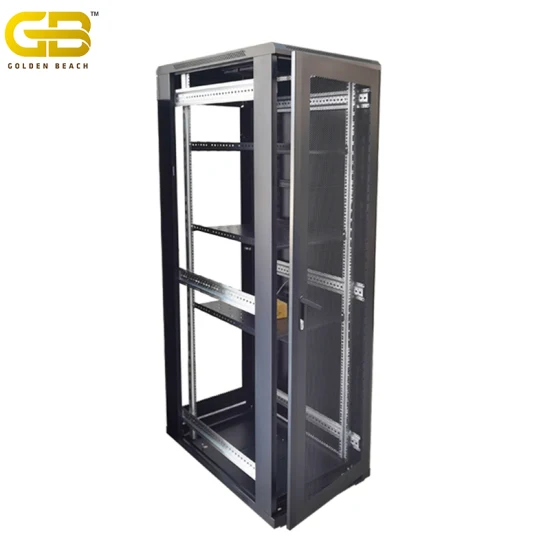 Nouveau serveur rack 42u 600X1000 19 pouces armoires réseau au sol avec 2 ventilateurs